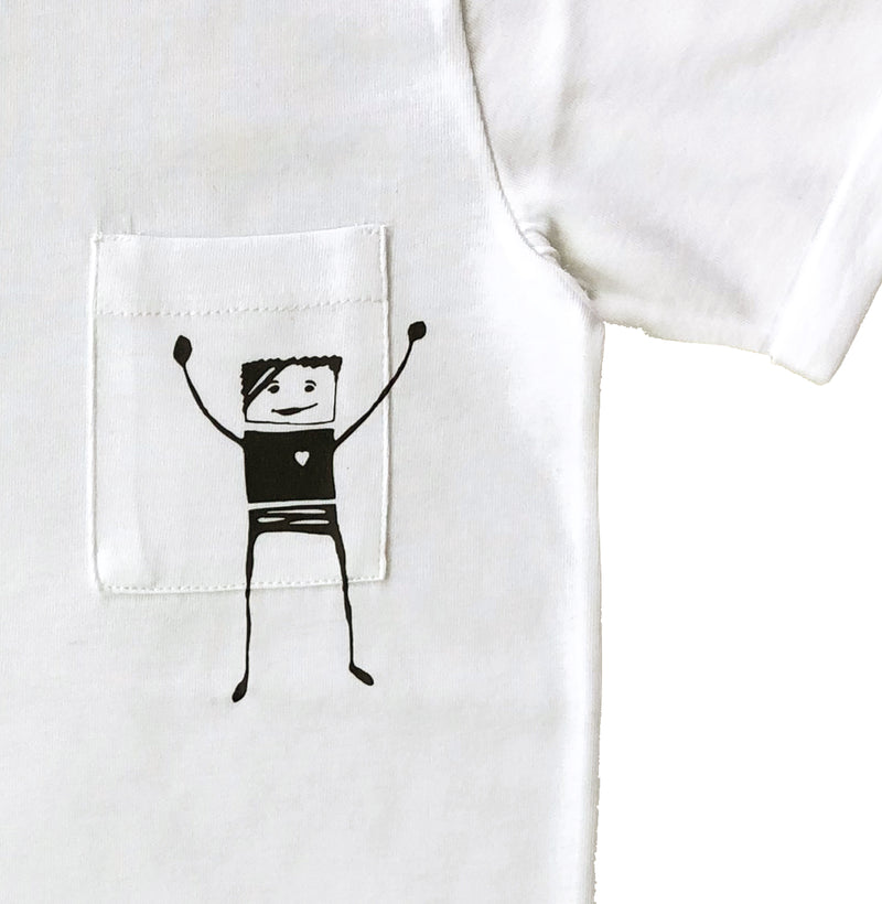 Freddi T-Shirt mit Brusttasche und einem Aufdruck